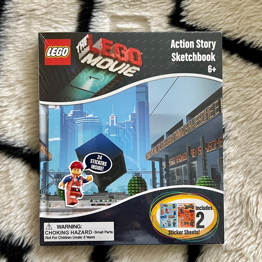 The Lego Movie Action Story Sketchbook NWT with stickers - Hardcover